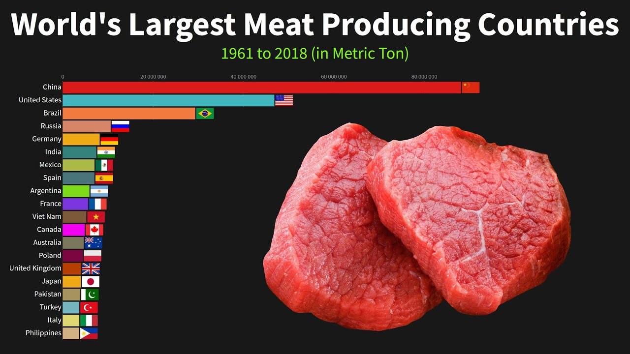 The top 5 meat producing countries
