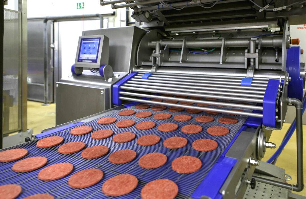 Burger producing machine