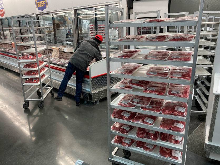 Grocery prices rise 0.1% on higher beef, egg, milk costs