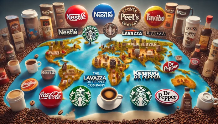 Explore the world's largest coffee companies like Nestlé, JDE Peet's, and Starbucks, highlighting their key brands, market strategies, and global influence.