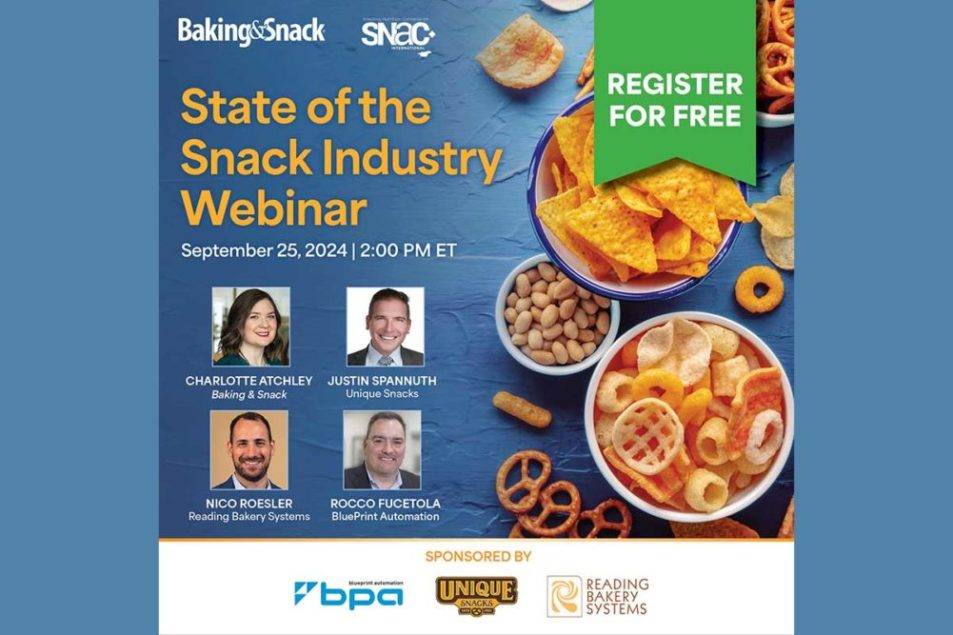 Webinar: Baking & Snack to present ‘State of the Snack Industry’