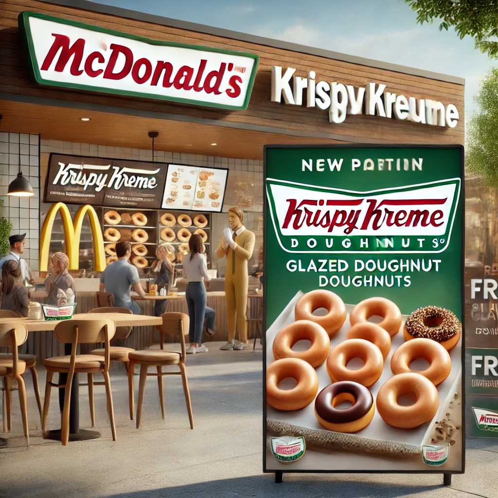 McDonald’s Partners with Krispy Kreme for Nationwide Doughnut Rollout