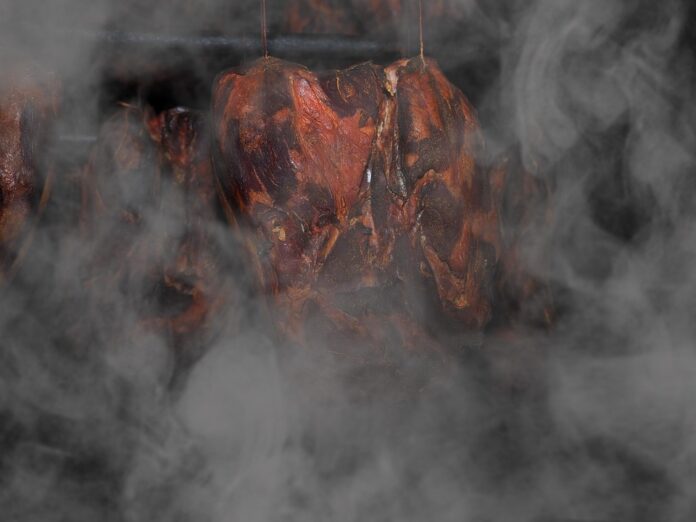 Smoked Meat in Butcher Shop Branding and Retail Displays