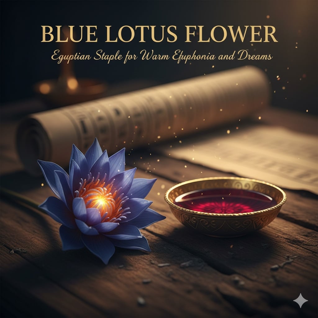 Blue Lotus Flower Egyptian Staple for Warm Euphoria and Dreams