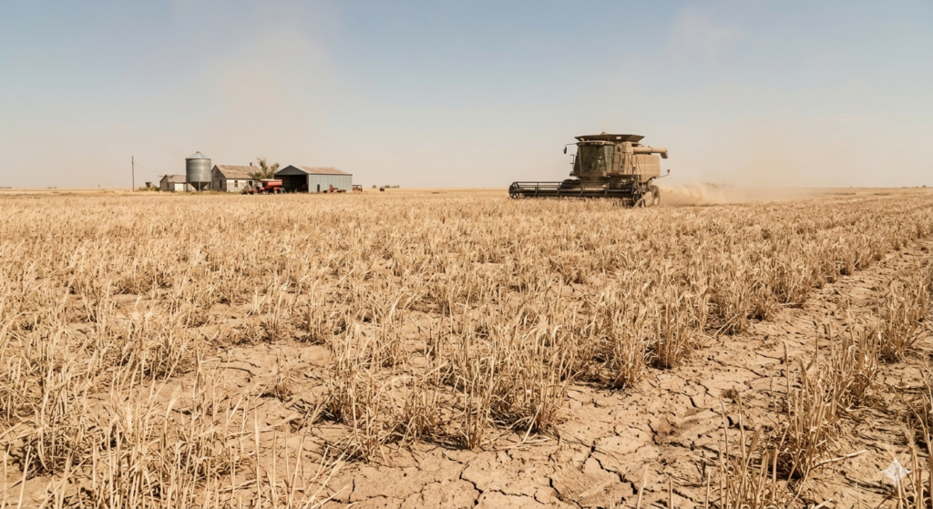 Discover why US winter wheat crop production hit a 69-year low in 2026. Explore the impact of Southern Plains drought, global supply shifts, and market volatility.