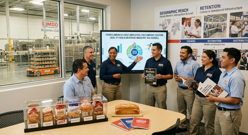 Bimbo Bakeries tops Forbes' 2026 culture list. We analyze why a strong employer brand is now essential operational infrastructure for food manufacturing.