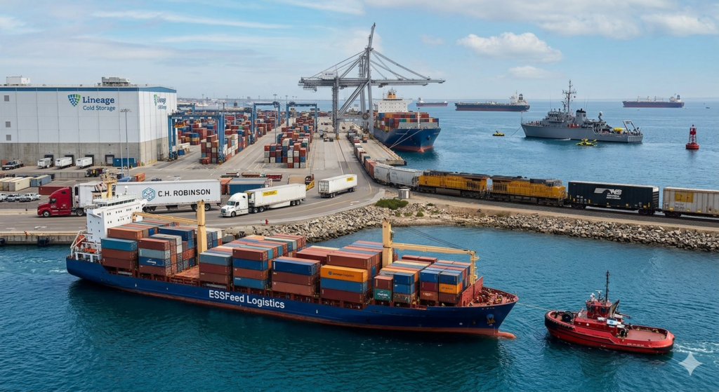 Analysis of global Logistics & Freight Market for June 2026. Coverage on the Strait of Hormuz reopening, record-high US trucking spot rates, and the UP-NS rail merger status.