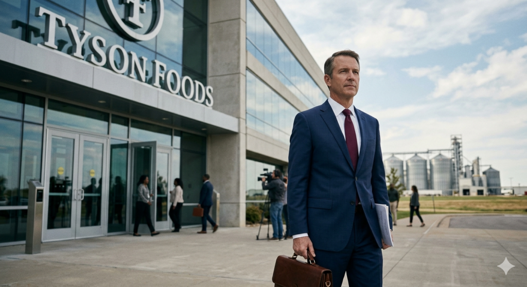 Tyson Foods' outgoing COO Devin Cole received a $10.6M separation deal as the company overhauls its C-suite amid a CEO transition and persistent beef segment losses.