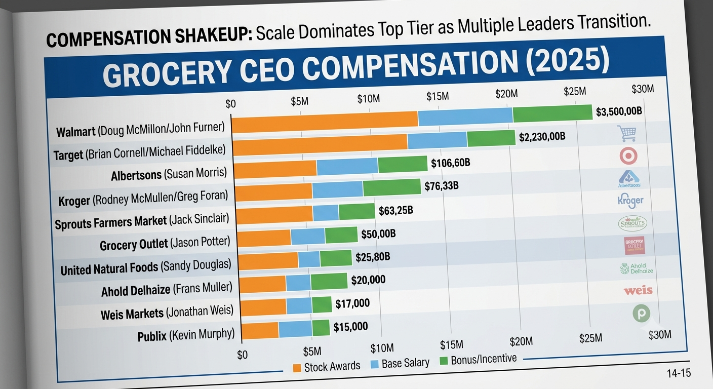 What america’s top grocery ceo’s earned in 2025