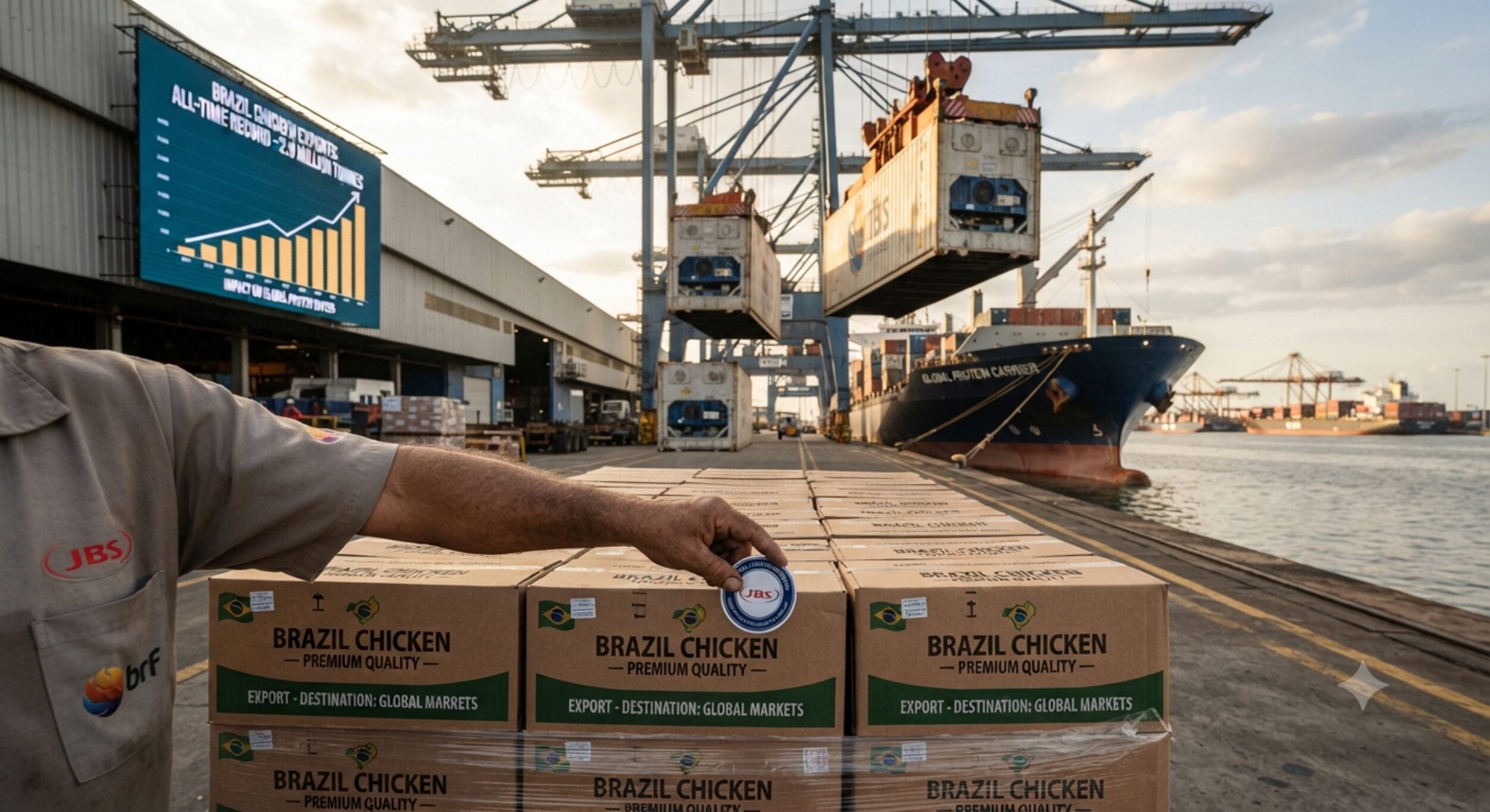 Brazil chicken exports hit all-time record: what 2. 9 million tonnes means for global protein buyers