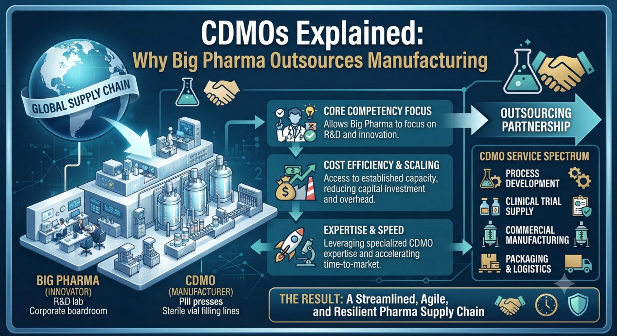 Cdmo’s explained: why big pharma outsources manufacturing