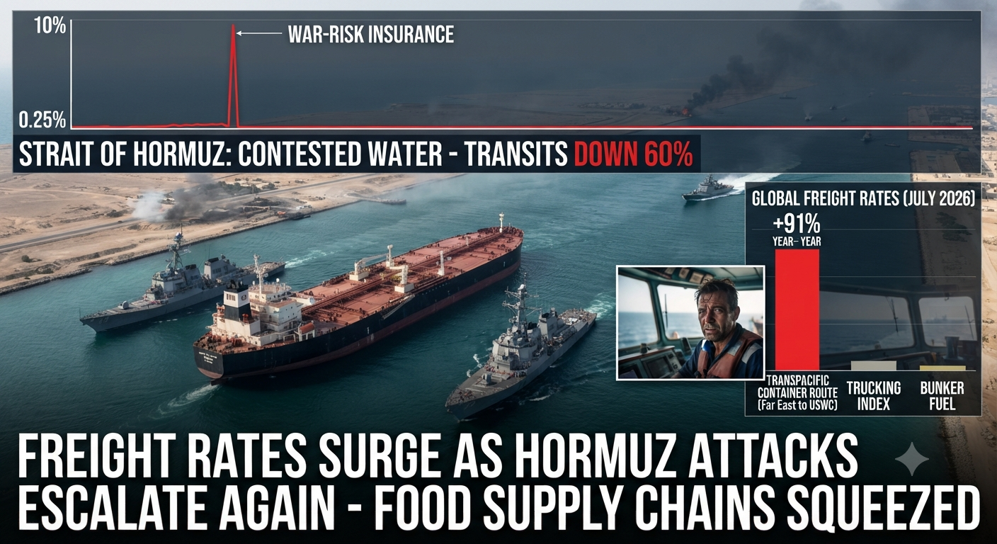 Freight rates surge as hormuz attacks escalate again