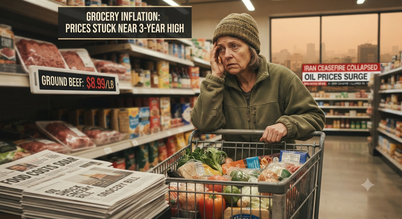 Grocery inflation was already stuck near a three-year high — then the iran ceasefire collapsed