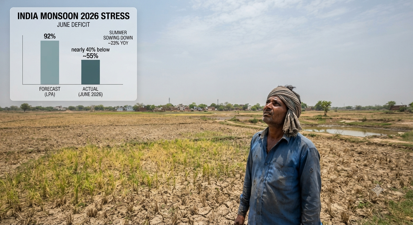 India’s driest june in 12 years: what it means for global rice and oilseed markets