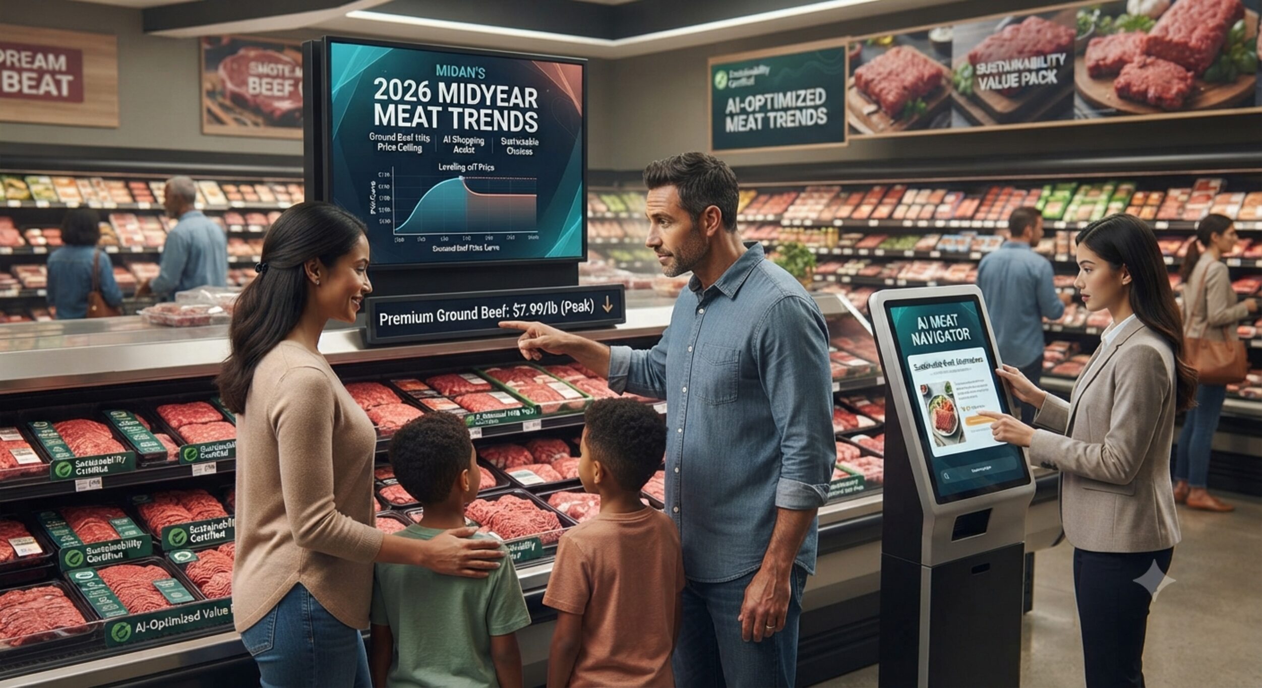 Midan’s 2026 midyear meat trends: ground beef hits price ceiling as ai and sustainability reshape consumer shopping