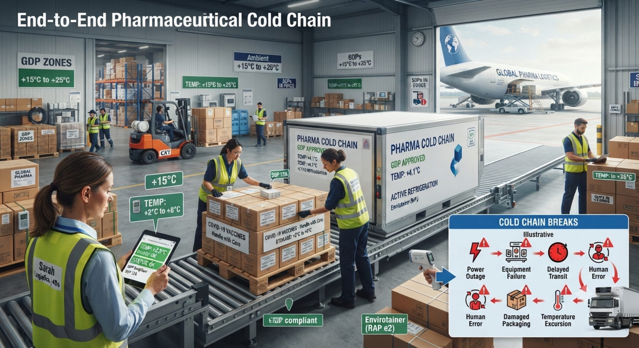 Pharmaceutical cold chain: gdp, temperature bands and what breaks
