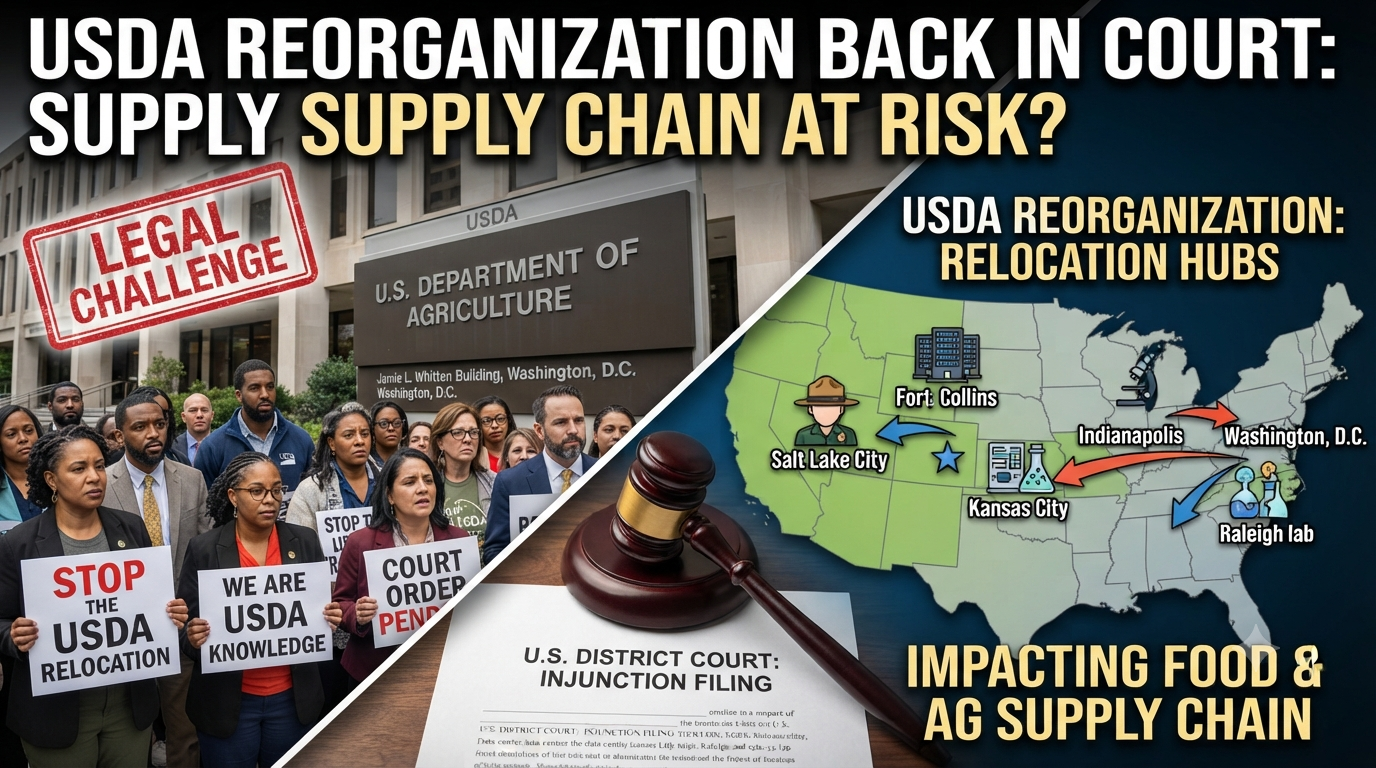 Usda’s reorganization is back in court — here’s what food and ag companies need to know