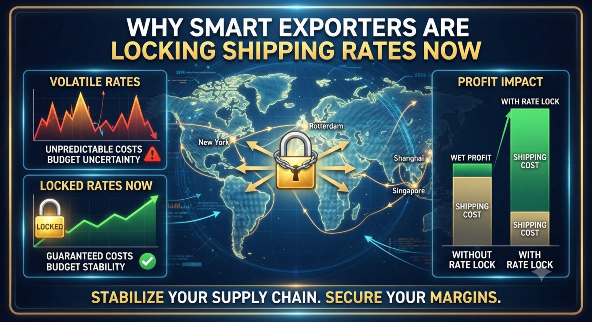 Why smart exporters are locking shipping rates now (before rates spike 20-30%)