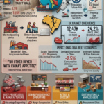 Explore how China's 55% tariff wall and EU antimicrobial regulations are triggering a massive crisis for Brazilian beef exporters, driving up global F&B costs through 2027.