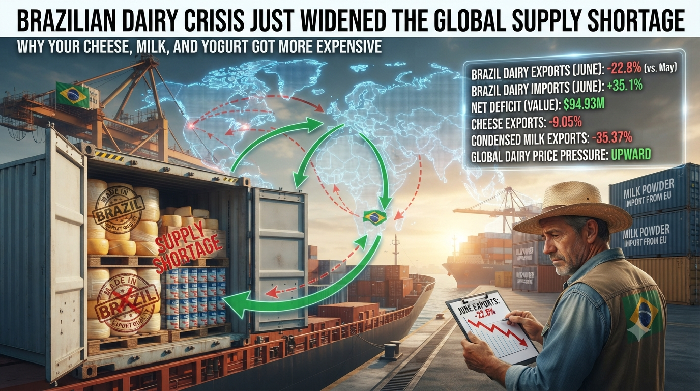 Brazilian dairy crisis just widened the global supply shortage