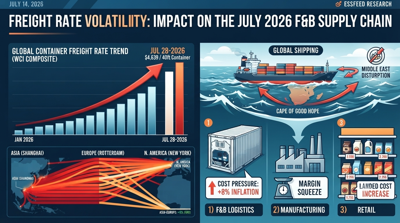 Freight rate volatility: what the latest drewry index means for the food & beverage industry