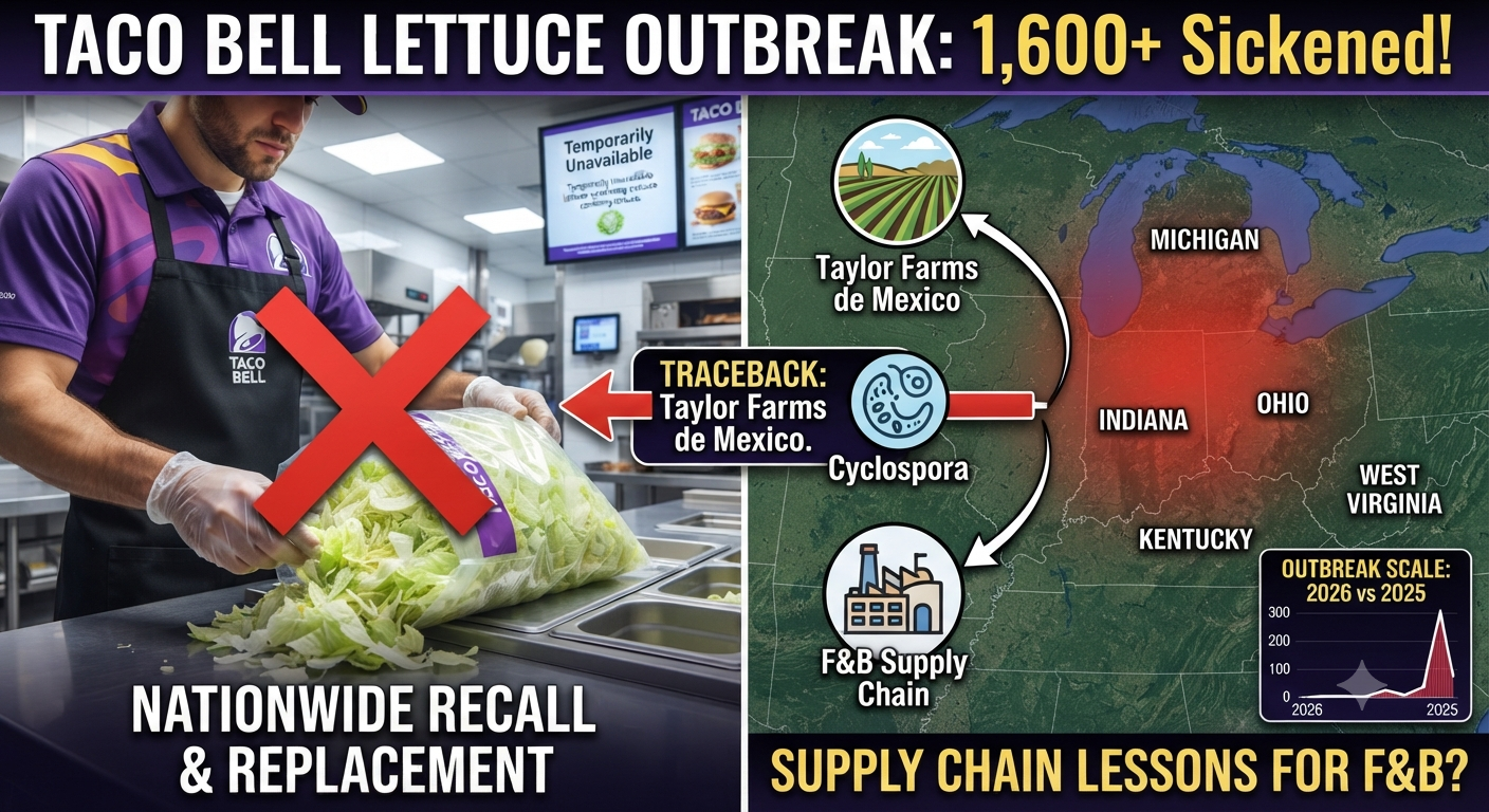Taco bell lettuce outbreak: supply chain lessons for f&b