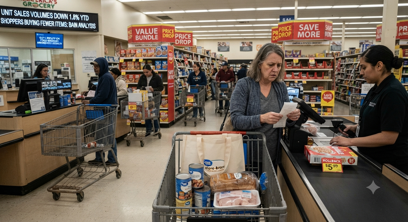 Grocery sales slump: us shoppers are buying less food