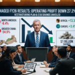 Business presentation on profit decline
