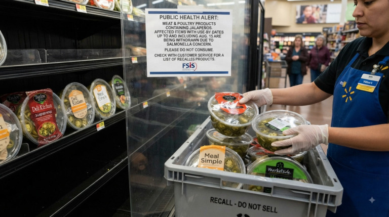 Public health alert for contaminated products.