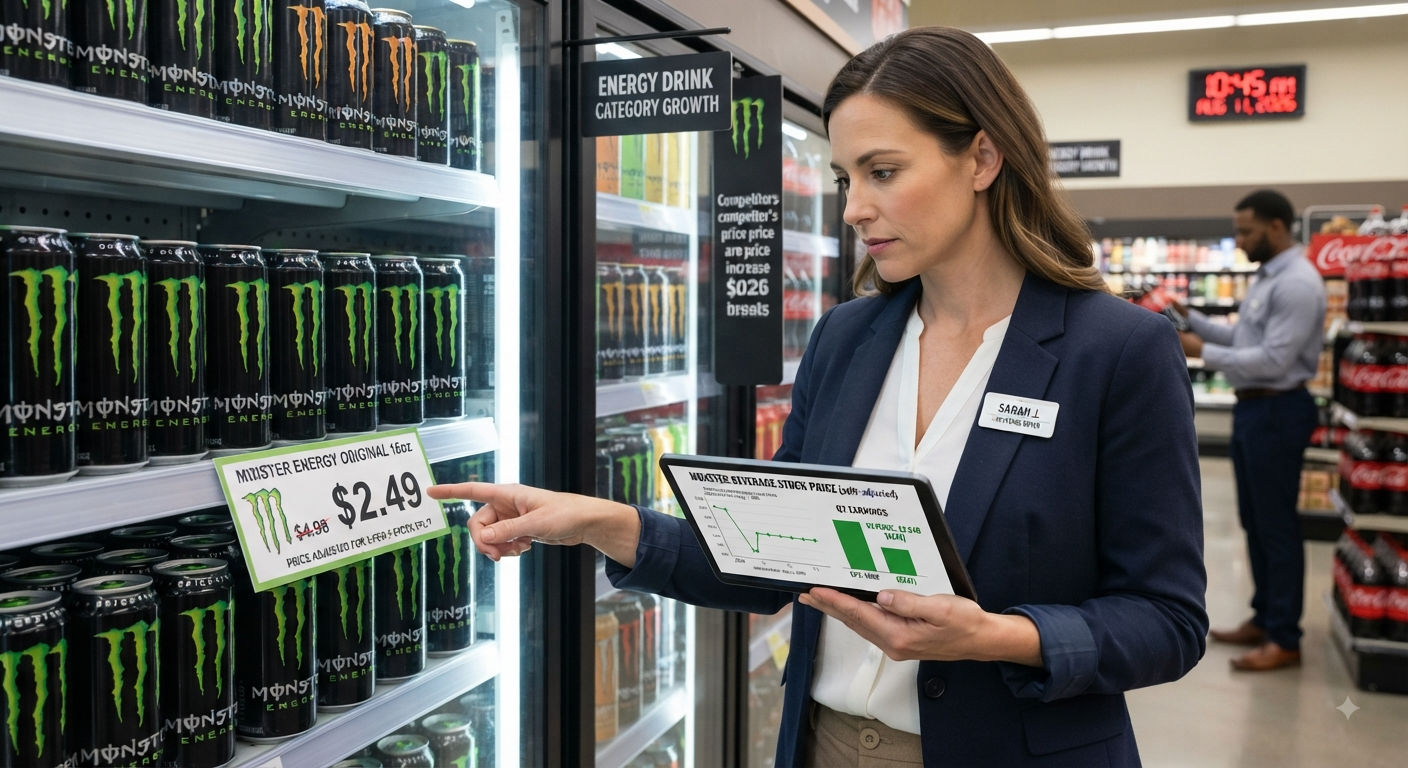 Monster beverage hits 52-week low — but numbers deceive