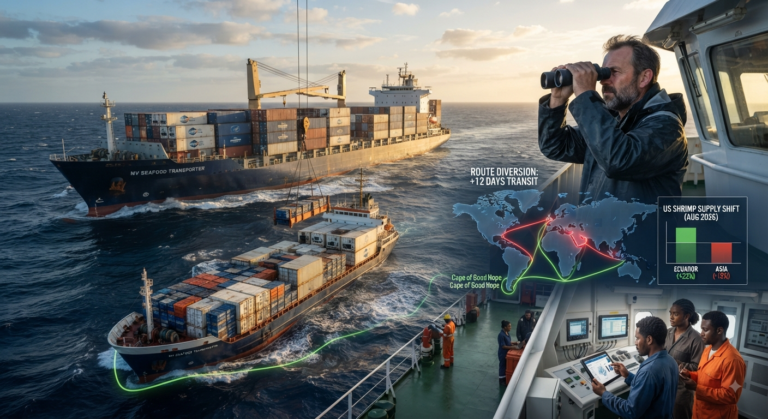 Shipping routes altered due to conflict