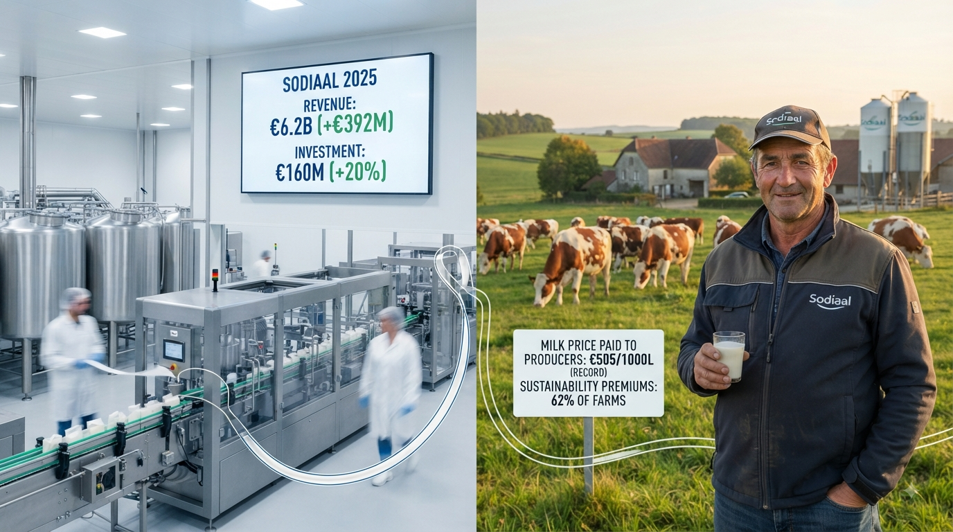 Sodiaal grows revenue to €6. 2b, boosts investment