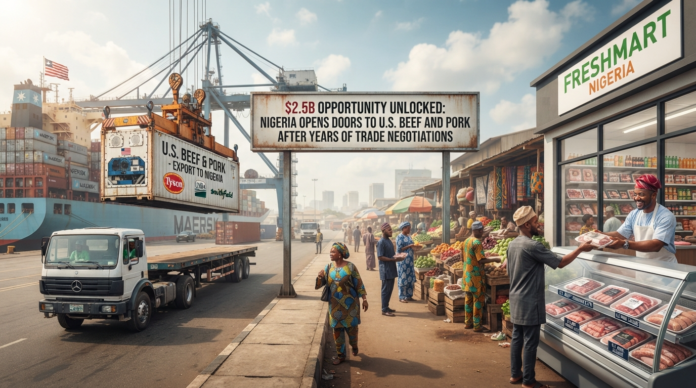 Market scene highlighting U.S. trade opportunities