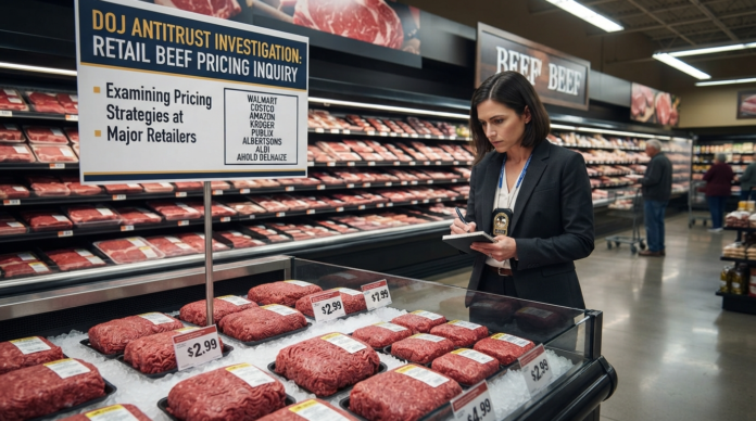Investigator analyzing beef pricing strategies
