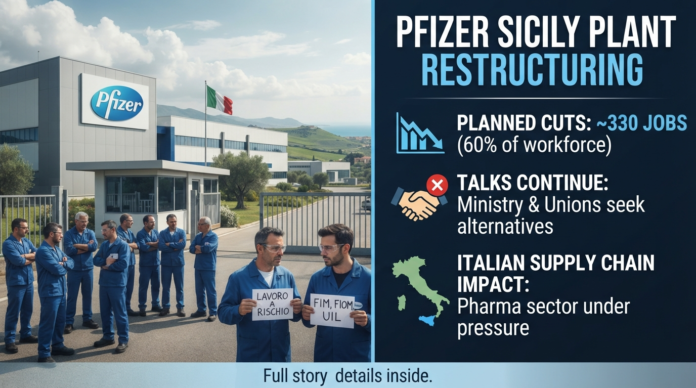 Pfizer plant restructuring and job cuts
