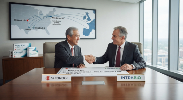 Business deal handshake in office