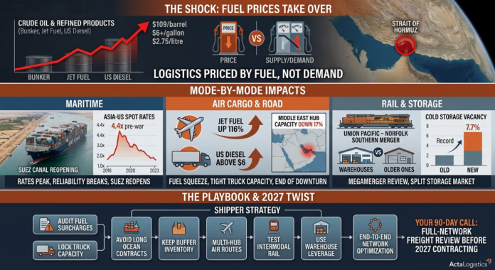 Fuel prices impact logistics and transportation